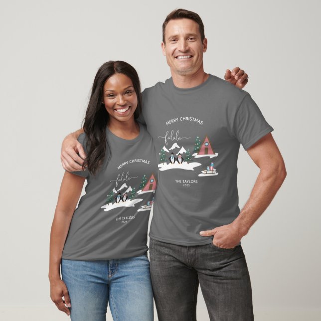 Camiseta Pareja de Navidades Falala Cute Penguin (Unisexo)