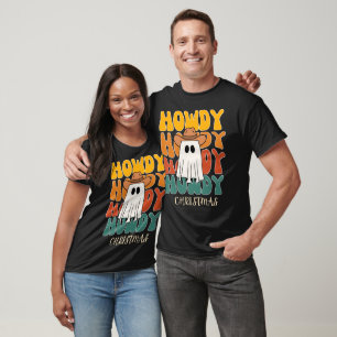Camiseta Pareja de Navidades Retro Howdy