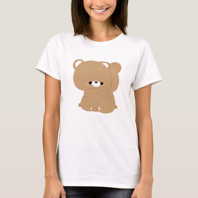 Camiseta Pareja de oso marrón (Anverso)
