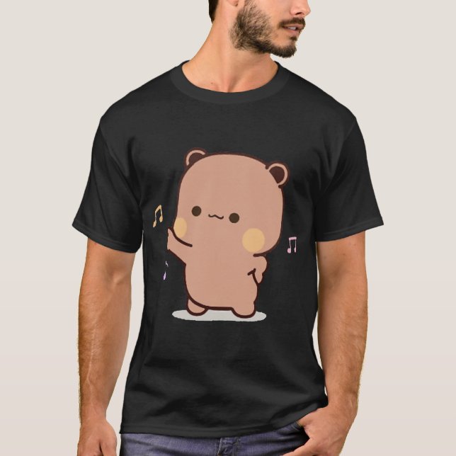 Camiseta Pareja De Oso Panda Y Brownie (3) (Anverso)