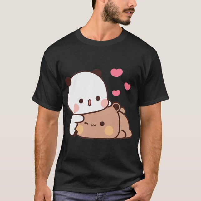 Camiseta Pareja De Oso Panda Y Brownie (5) (Anverso)