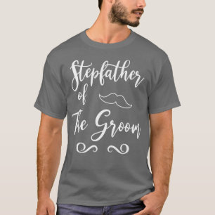 Camiseta Pareja de padrastro de Groom y Boda de novia