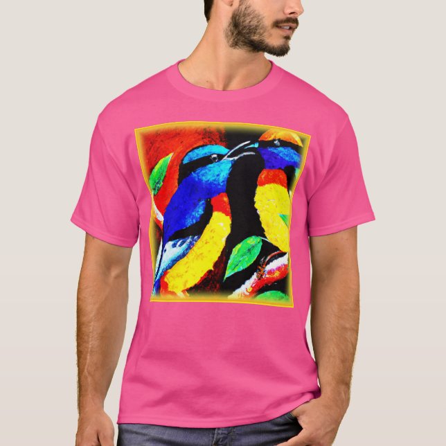 Camiseta Pareja de pájaros. ¡Hazte con una en Zazzle (Anverso)