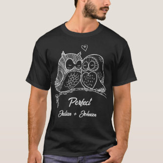 Camiseta pareja de pareja perfecta personalizado