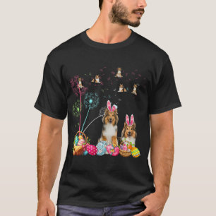Camiseta Pareja de Pascua de la pandilla Bunny Shelties Dan