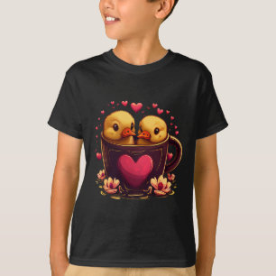 Camiseta Pareja de pato romántica, El día de San Valentín
