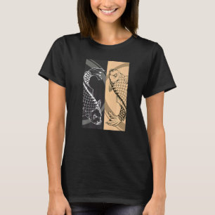 Camiseta Pareja de peces japoneses Cultura asiática espirit