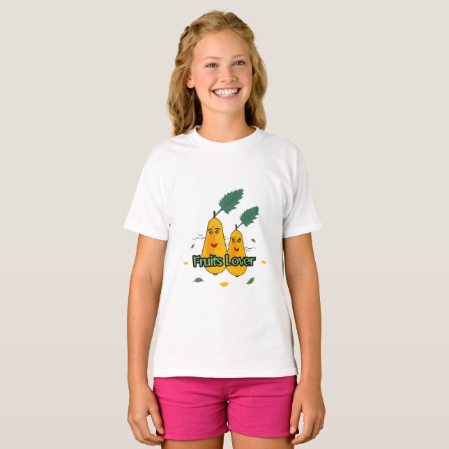 Camiseta Pareja de peras amarillas (Anverso completo)
