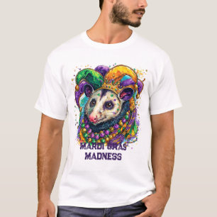 Camiseta Pareja de Perro de Mardi Gras Jester Madness