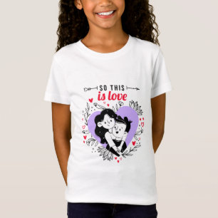 Camiseta Pareja de personajes plantas de amor felices