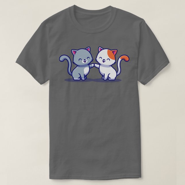Camiseta Pareja De Personalizado Cat3 (Diseño del anverso)