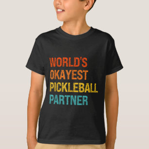 Camiseta Pareja de pickleball más o menos del mundo diverti