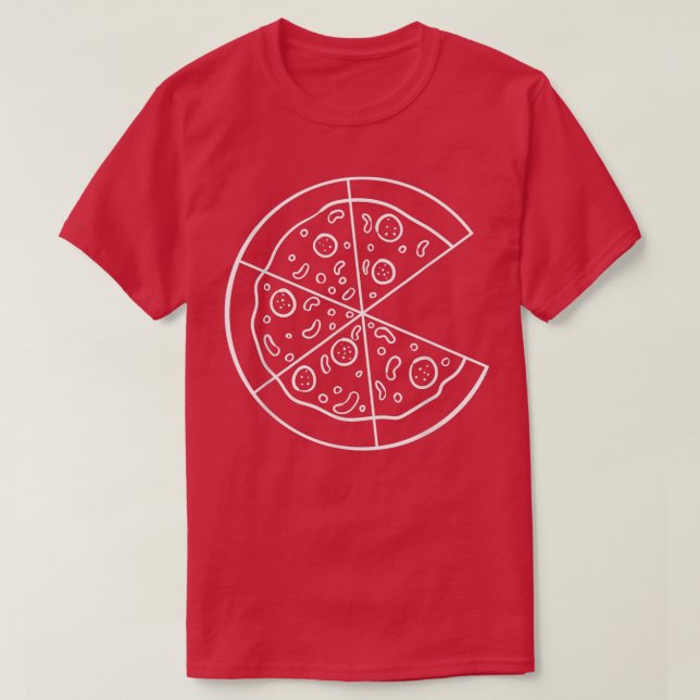 Camiseta Pareja De Pizza Slice Que Coincide Con Los Amantes (Diseño del anverso)