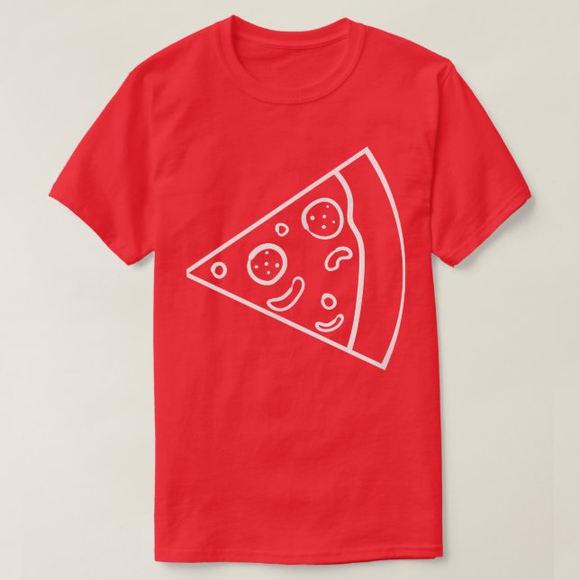 Camiseta Pareja De Pizza Slice Que Coincide Con Los Amantes (Diseño del anverso)