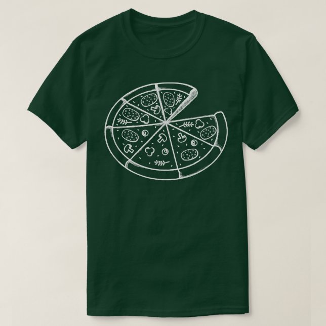 Camiseta Pareja De Pizza Slice Que Coincide Con Los Amantes (Diseño del anverso)
