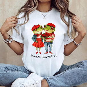Camiseta Pareja de rana adorable