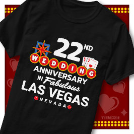 Camiseta Pareja de recién casados en el 22º aniversario de