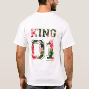Camiseta pareja de rey y reina