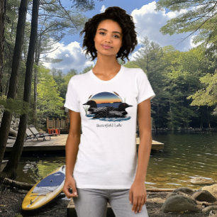 Camiseta Pareja de somorgujos del lago Butterfield