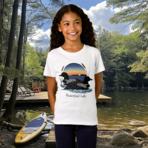 Camiseta Pareja de somorgujos del lago Butterfield