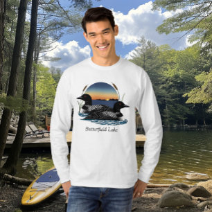 Camiseta Pareja de somormujos del lago Butterfield