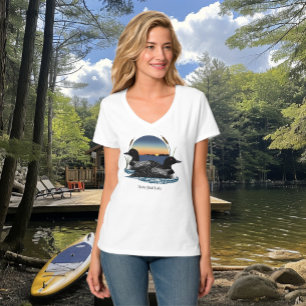 Camiseta Pareja de somormujos del lago Butterfield