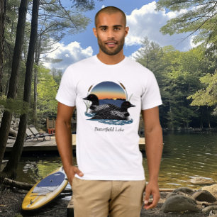 Camiseta Pareja de somormujos del lago Butterfield