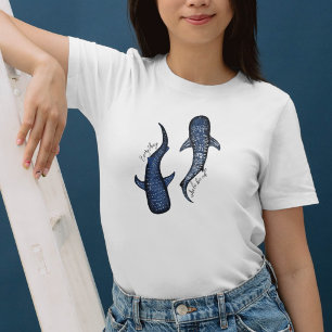 Camiseta Pareja de Tiburones Ballena del Océano Emocionante