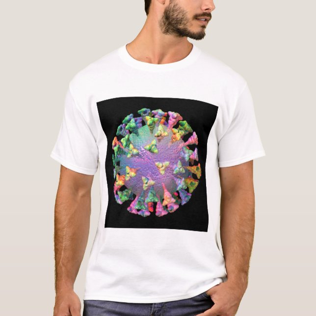 Camiseta Pareja de virus Rainbow Coronavirus COVID (Anverso)