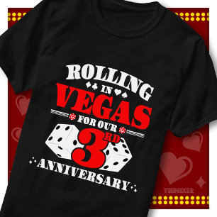 Camiseta Pareja del 3er Aniversario de Vegas Casino Lanzand
