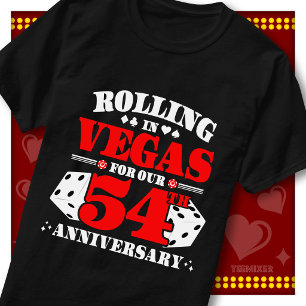 Camiseta Pareja del 54º Aniversario de Vegas Casino Lanzand