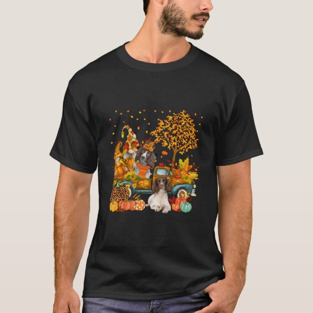 Camiseta Pareja Día de Acción de Gracias Inglés Springer Sp (Anverso)