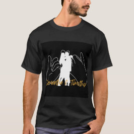 Camiseta Pareja El día de San Valentín besar hombres camise