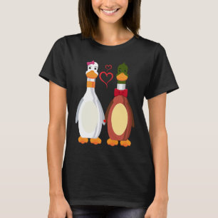 Camiseta Pareja El día de San Valentín de Love Ducks