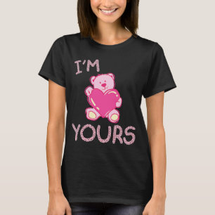 Camiseta Pareja el día de San Valentín Yo soy tu oso rosado