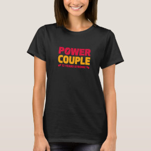 Camiseta Pareja Eléctrica de 12 años casada 12 años Hus