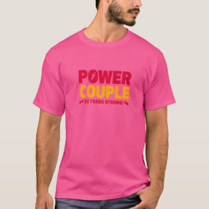 Camiseta Pareja Eléctrica de 33 años casada Hus trigésimo t