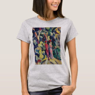 Camiseta Pareja en el camino del bosque de August Macke