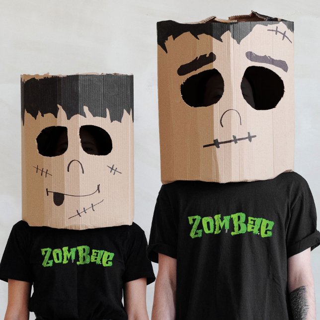 Camiseta Pareja familiar de Halloween coincidiendo con Zomb (Halloween Family Couple Matching Zombie Zombae T-Shirt)