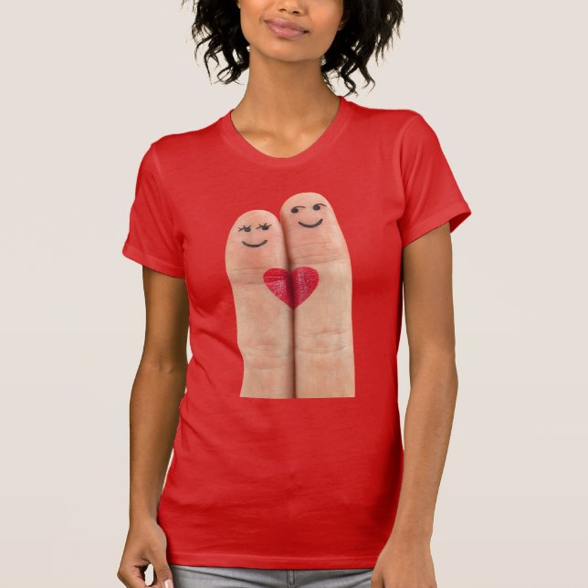 Camiseta Pareja Finger Heart