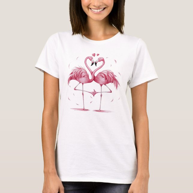 Camiseta Pareja Flamingo (Anverso)