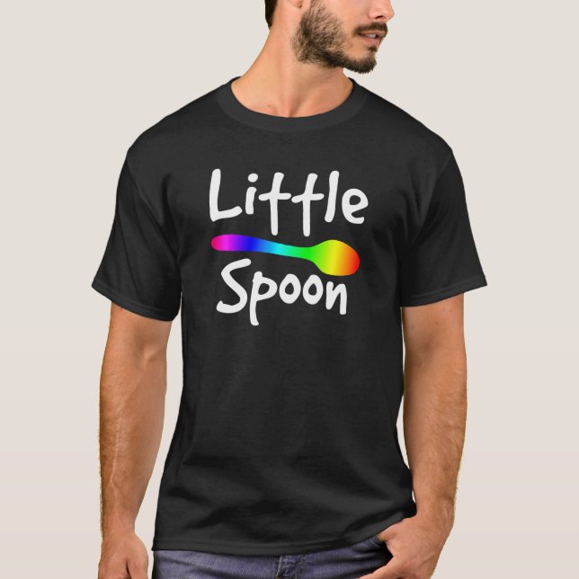 Camiseta Pareja gay de Cuchara Pequeña Pareja Gay (Anverso)