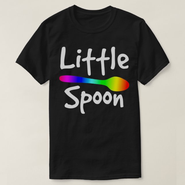 Camiseta Pareja gay de Cuchara Pequeña Pareja Gay (Diseño del anverso)