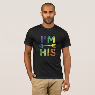 Camiseta Pareja gay masculina coincidiendo yo soy su orgull