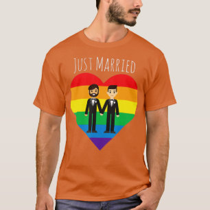 Camiseta Pareja gay se acaba de casar con un regalo de Boda