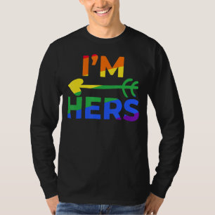 Camiseta Pareja lesbiana que es mía, yo soy su pareja LGBT
