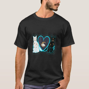 Camiseta Pareja mágica mística de gato Yin Yang 5 Ying D Co
