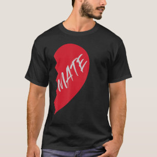 Camiseta Pareja Media Corazón Soulmate Valentines Partners 