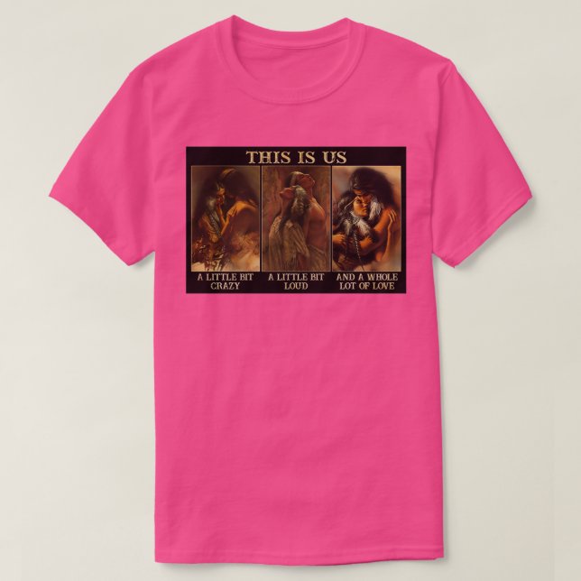 Camiseta Pareja Nativa Estadounidense Esta Es Nosotros (Diseño del anverso)