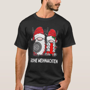 Camiseta Pareja nórdica de Tomte Viking Frohe Weihnachten